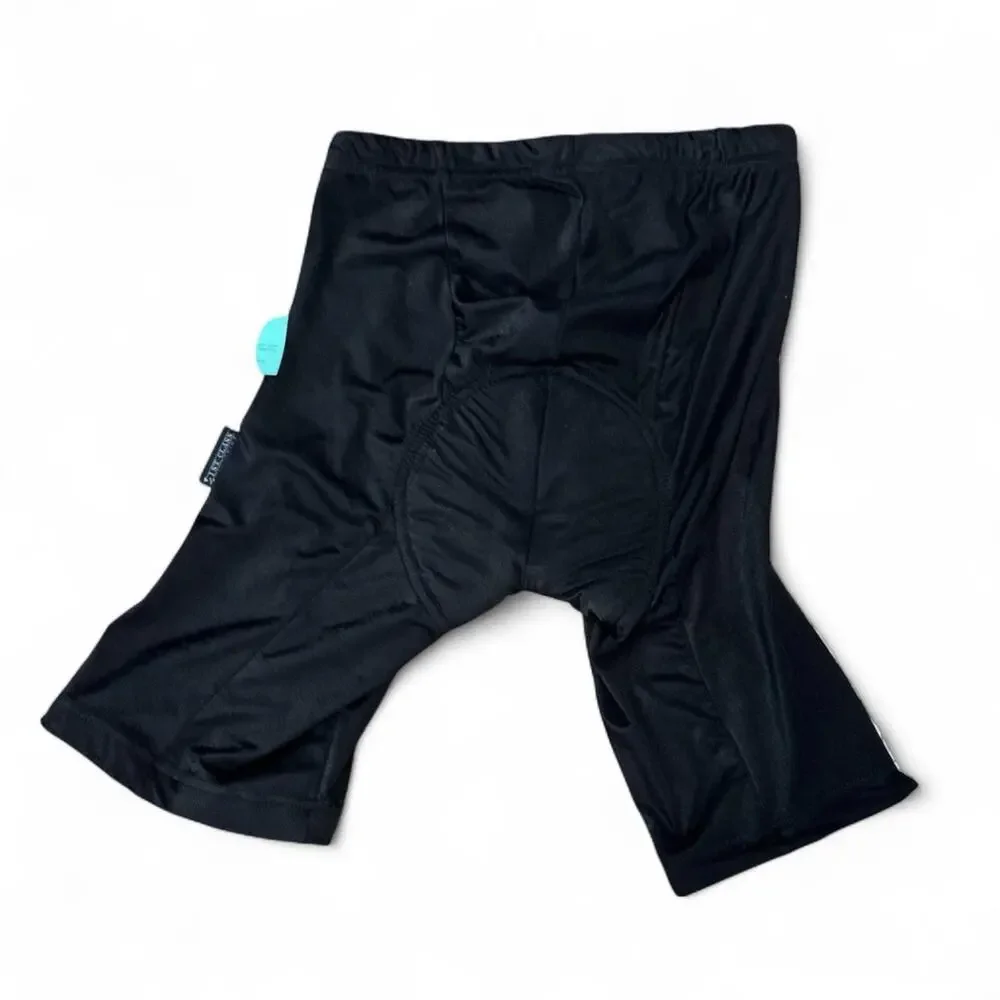 VTG Windskin Cycling Shorts Women Small* Black Dancing Ladies Nylon Lycra Padded